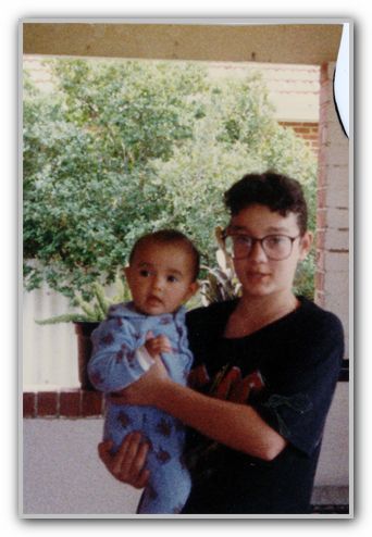 Young MJ with little friend